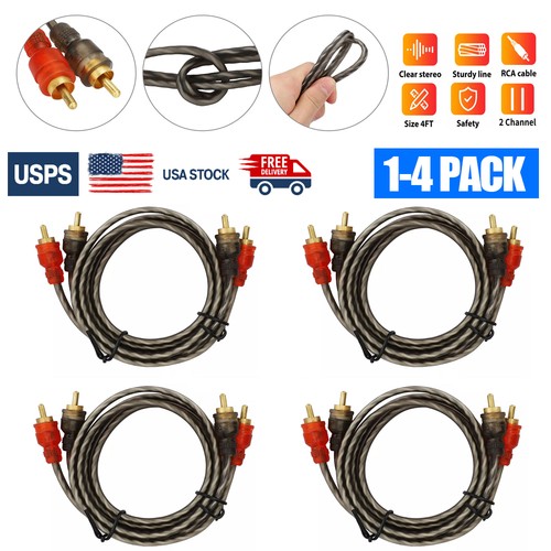 4pcs rca cables - 1/4pcs,
