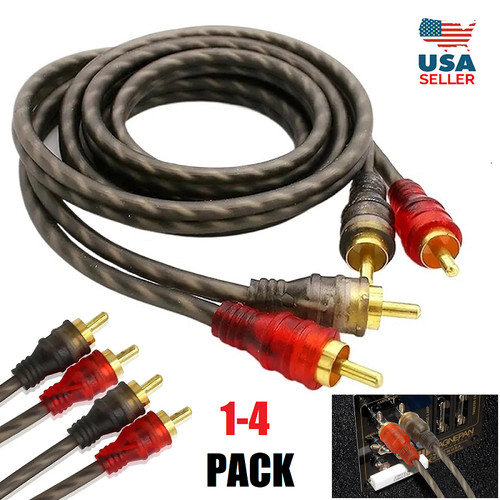 4pcs rca cables channel - cables,